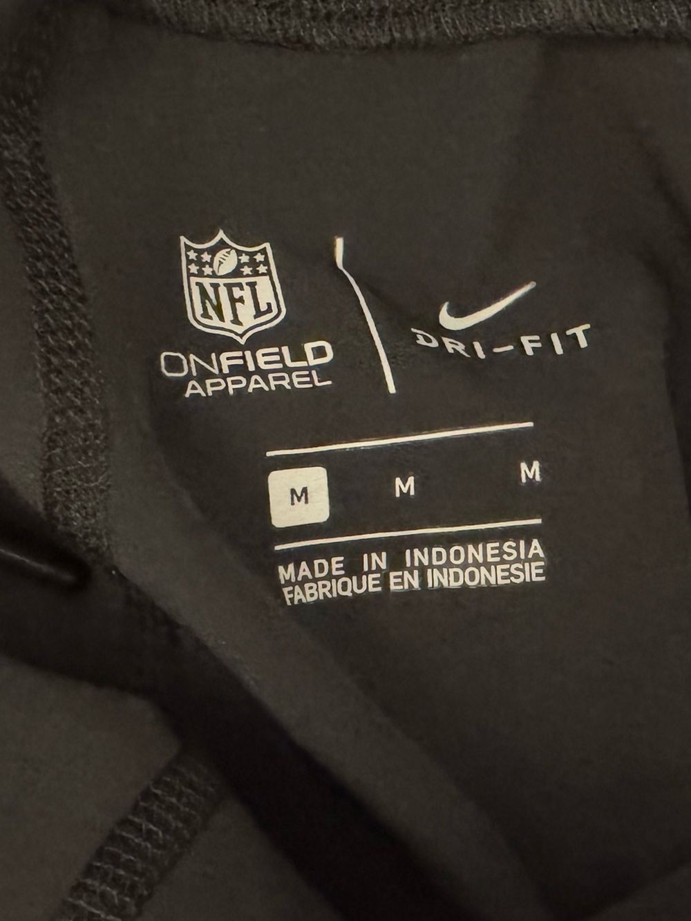 Nike Black Philadelphia Eagles Athletic Shorts with White Logos - Picture 3 of 4